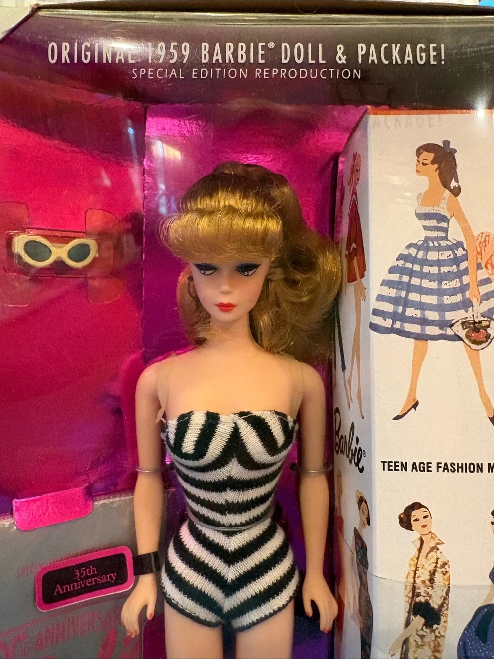 Mattel 35th Anniversary Barbie Special Edition 1993 w/ Sunglasses 11.5in